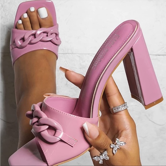 Cape Robbin Shoes - Cape Robbin Letita Chunky Block High Heels for Women